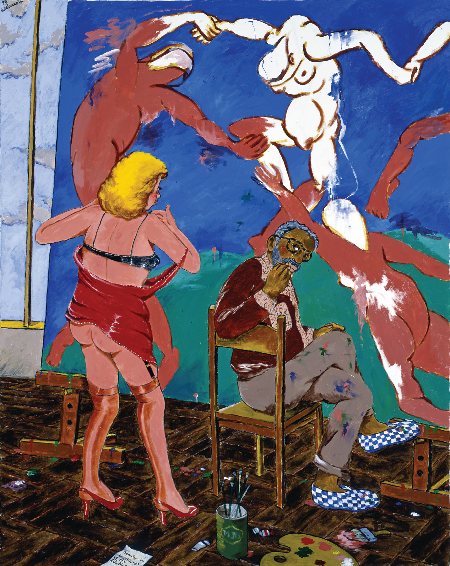 Colescott-painting-Beauty-is-in-the-eye-of-the-beholder